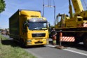 LKW in Boeschung A 3 Rich Frankfurt Hoehe Roesrath Lohmar P212